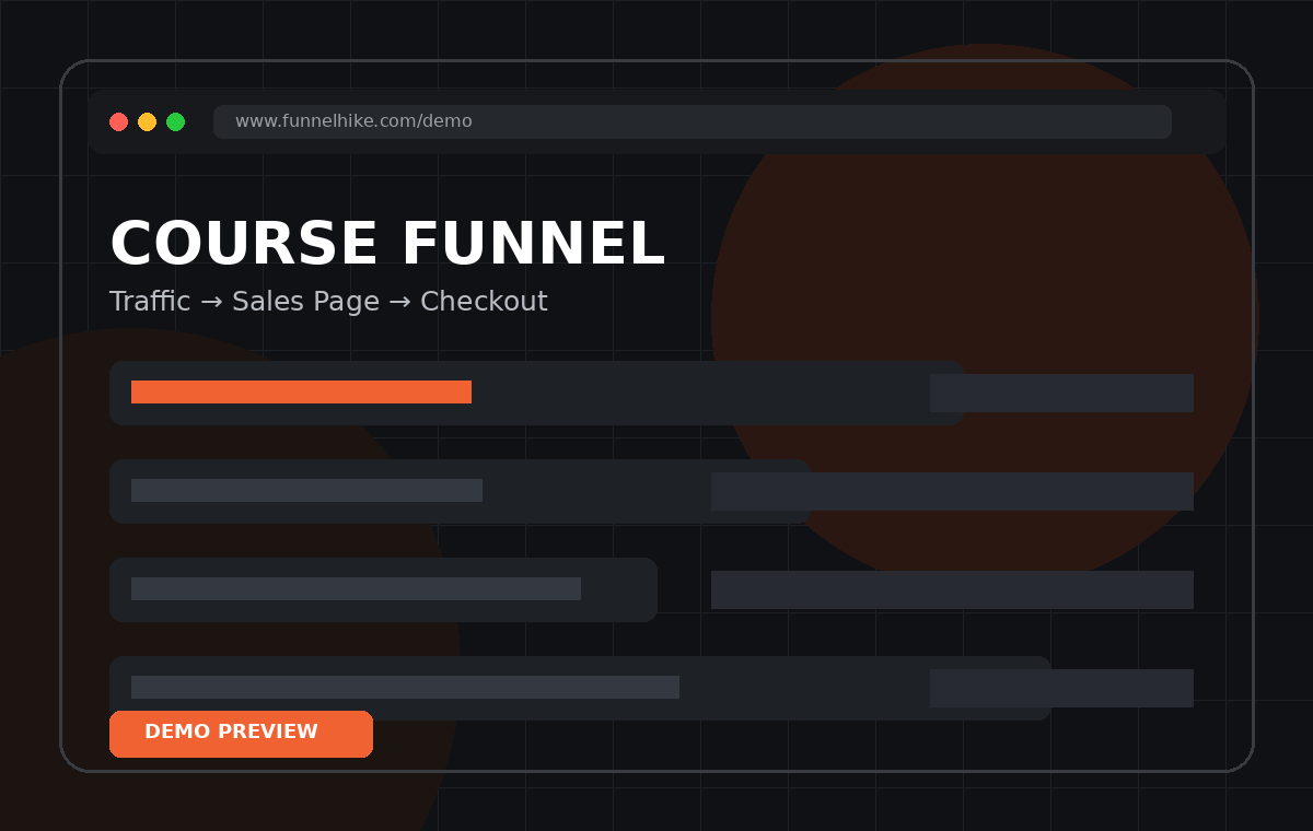 Demo course funnel